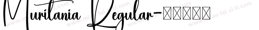 Muritania Regular字体转换